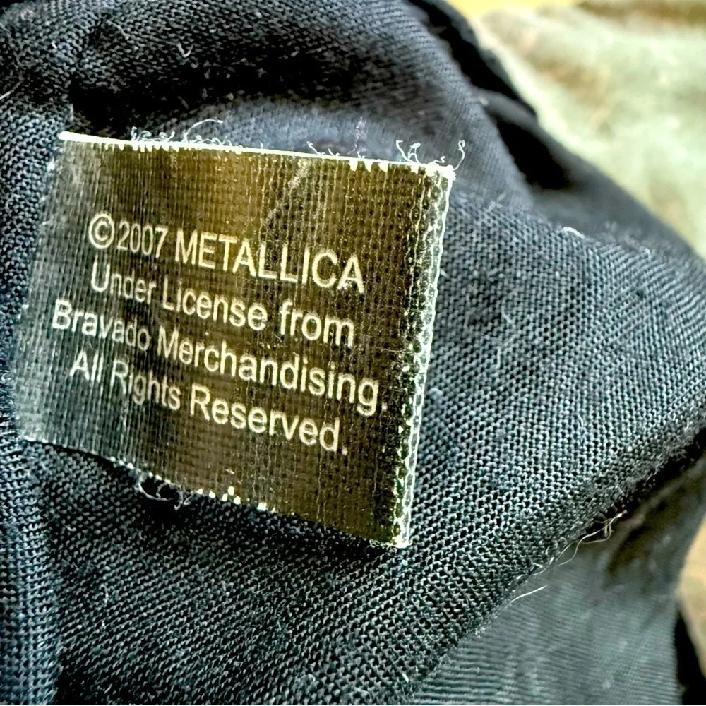Rare 2007 Metallica Master Of Puppets Black Messenger Bag